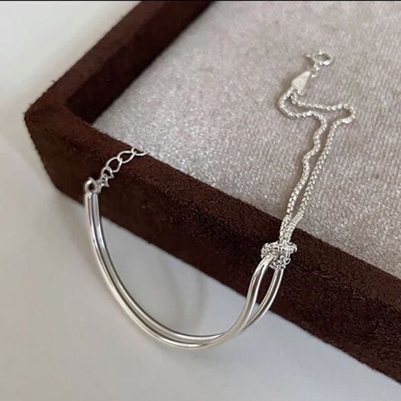 The Mixed Media  Bracelet in 925 silver - Picture 4 of 6